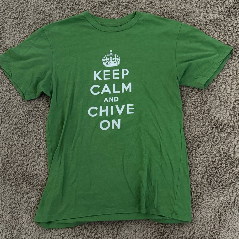 Green Graphic T-Shirt Chive On
